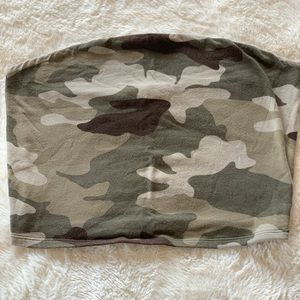 Camo tube top